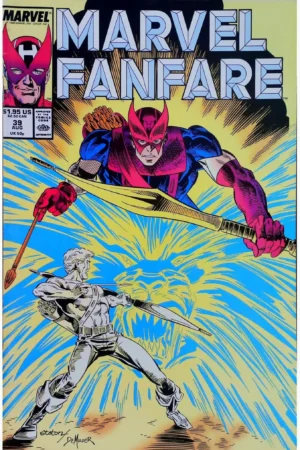 Couverture de MARVEL FANFARE (1982) #39 - par Joe Staton - lecubeacomics.com