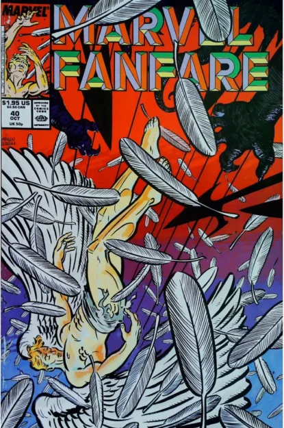 Couverture de MARVEL FANFARE (1982) #40 - par David Mazzucchelli - lecubeacomics.com