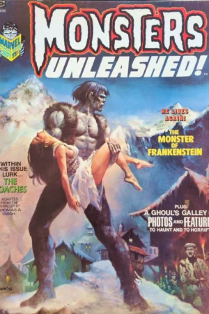 Couverture de MONSTERS UNLEASHED! (1973) #2 - par Boris Vallejo - lecubeacomics.com
