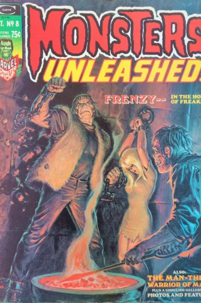 MONSTERS UNLEASHED! (1973) #8 - Marvel - lecubeacomics.com Couverture de MONSTERS UNLEASHED! (1973) #8 - par Earl Norem - lecubeacomics.com