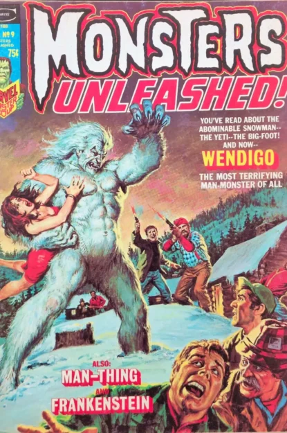 MONSTERS UNLEASHED! (1973) #9 - Marvel - lecubeacomics.com Couverture de MONSTERS UNLEASHED! (1973) #9 - par Earl Norem - lecubeacomics.com