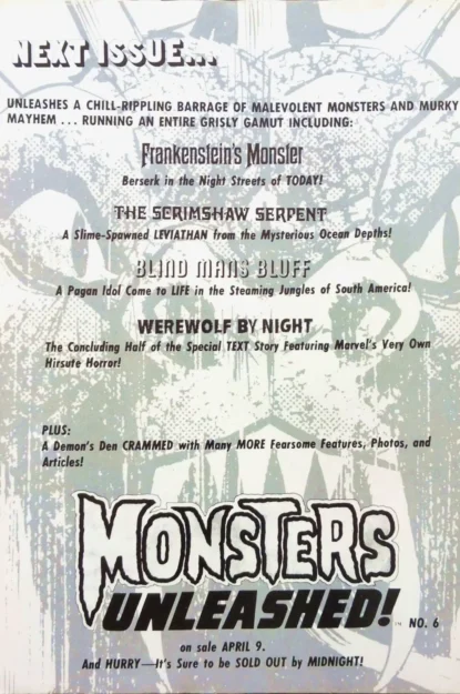 MONSTERS UNLEASHED! (1973) #5 - Marvel - lecubeacomics.com Couverture de MONSTERS UNLEASHED! (1973) #5 - par Bob Larkin - lecubeacomics.com
