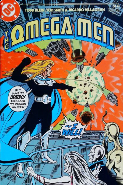 OMEGA MEN (1983) #15 - DC Comics - lecubeacomics.com Couverture de OMEGA MEN (1983) #15 - par Tod Smith - lecubeacomics.com