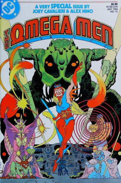OMEGA MEN (1983) #16 - DC Comics - lecubeacomics.com Couverture de OMEGA MEN (1983) #16 - par Alex Nino - lecubeacomics.com