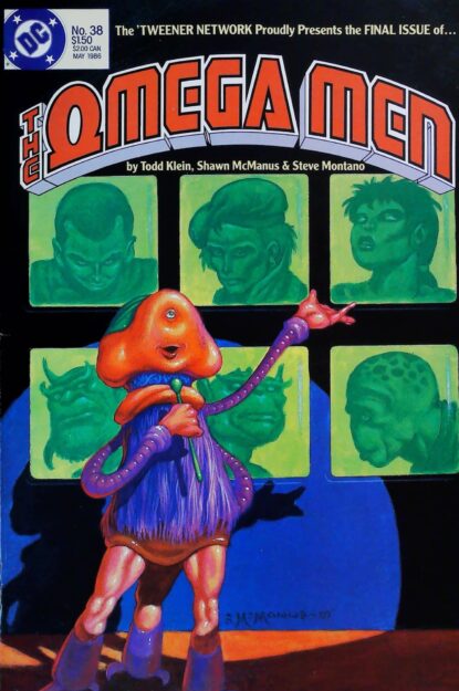 OMEGA MEN (1983) #38 - DC Comics - lecubeacomics.com Couverture de OMEGA MEN (1983) #38 - par Shawn McManus - lecubeacomics.com
