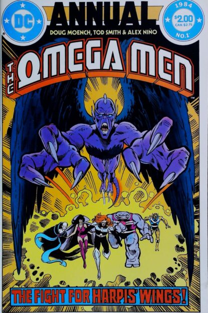 OMEGA MEN ANNUAL (1984) #1 - DC Comics - lecubeacomics.com Couverture de OMEGA MEN ANNUAL (1984) #1 - par Tod Smith - lecubeacomics.com