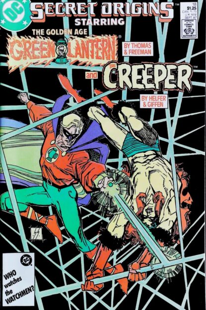Couverture de SECRET ORIGINS (1986) #18 - par Bill Sienkiewicz - lecubeacomics.com