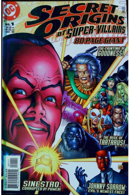 Couverture de SECRET ORIGINS OF SUPER-VILLAINS 80-PAGE GIANT (1999) #1 - par Dave Gibbons - lecubeacomics.com