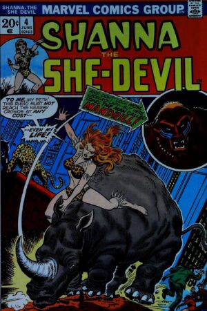 Couverture de SHANNA THE SHE-DEVIL (1972) #4 - par John Romita - lecubeacomics.com