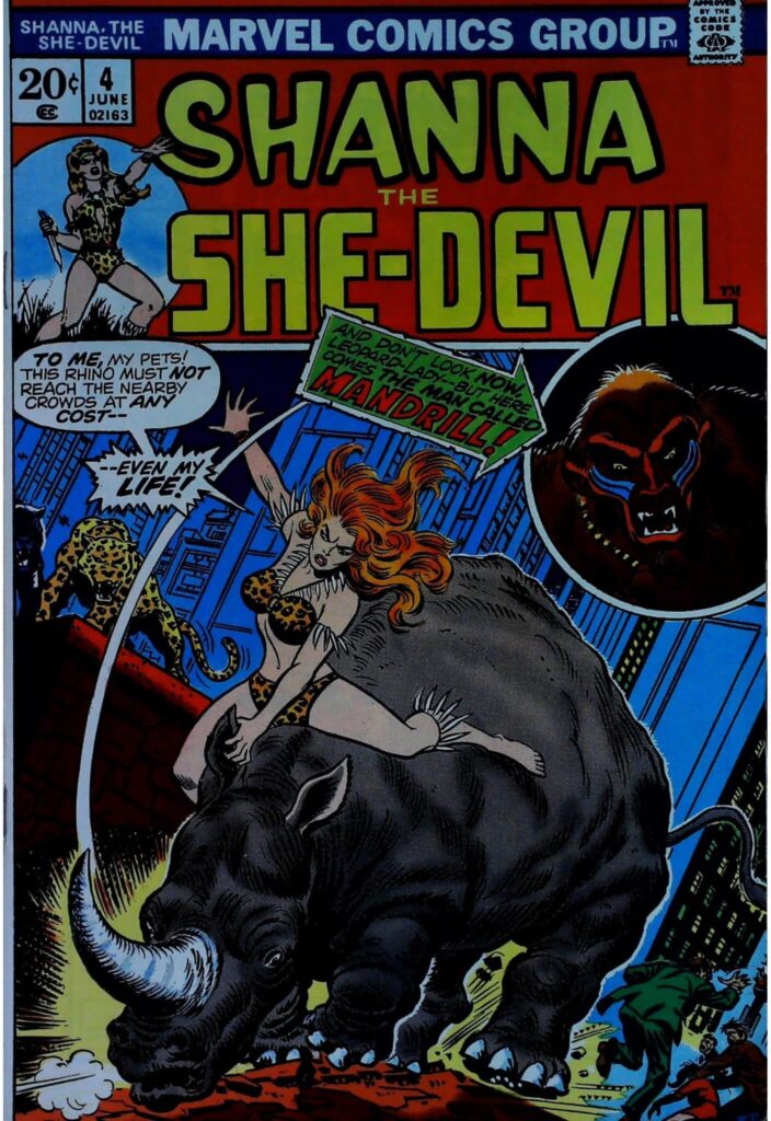 Shanna The She-Devil #4, vue de l'exemplaire