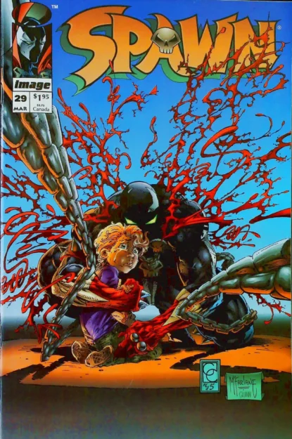 SPAWN (1992) #29 - Image - lecubeacomics.com Couverture de SPAWN (1992) #29 - par Greg Capullo - lecubeacomics.com