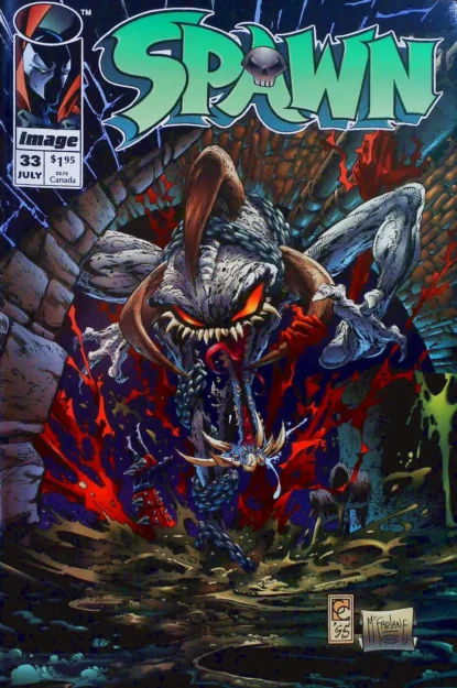 SPAWN (1992) #33 - Image - lecubeacomics.com Couverture de SPAWN (1992) #33 - par Greg Capullo - lecubeacomics.com