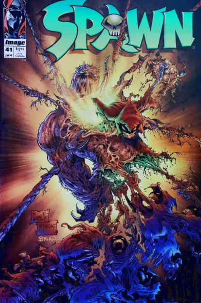 SPAWN (1992) #41 - Image - lecubeacomics.com Couverture de SPAWN (1992) #41 - par Brian Haberlin - lecubeacomics.com