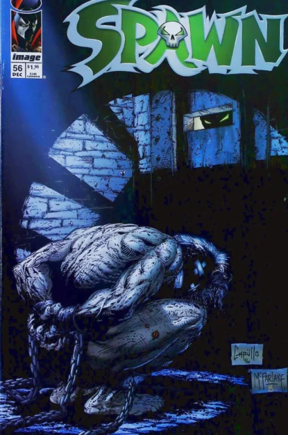 SPAWN (1992) #56 - Image - lecubeacomics.com Couverture de SPAWN (1992) #56 - par Greg Capullo - lecubeacomics.com