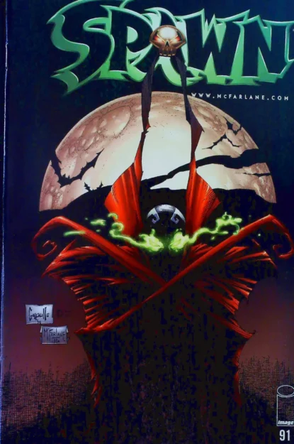 SPAWN (1992) #91 - Image - lecubeacomics.com Couverture de SPAWN (1992) #91 - par Greg Capullo - lecubeacomics.com