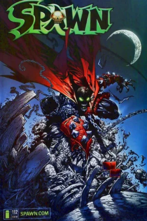 Couverture de SPAWN (1992) #112 - par Greg Capullo - lecubeacomics.com