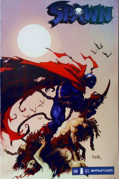 Couverture de SPAWN (1992) #140 - par Greg Capullo - lecubeacomics.com