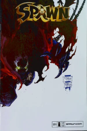 Couverture de SPAWN (1992) #151 - par Greg Capullo - lecubeacomics.com