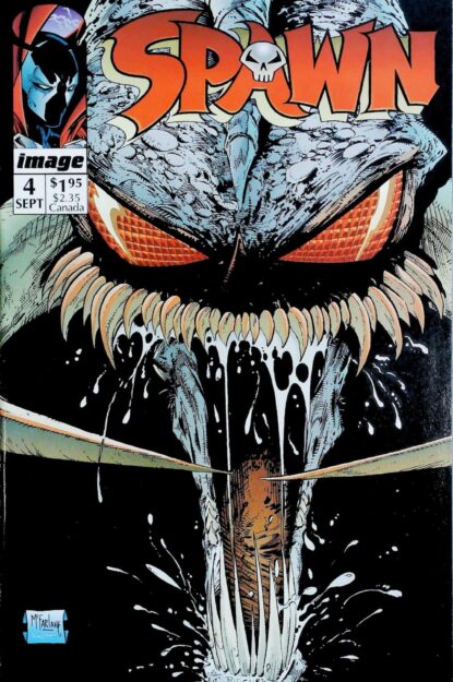 SPAWN (1992) #4 - Image - lecubeacomics.com Couverture de SPAWN (1992) #4 - par Todd McFarlane - lecubeacomics.com