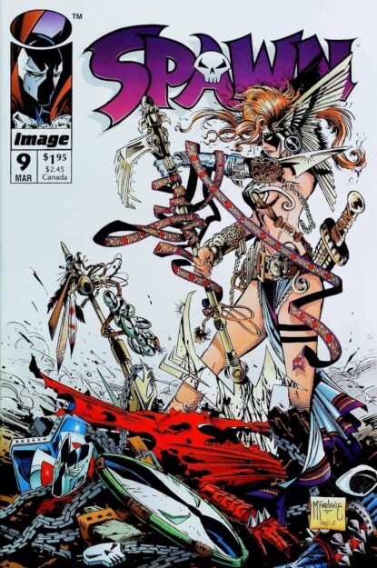 SPAWN (1992) #9 - Image - lecubeacomics.com Couverture de SPAWN (1992) #9 - par Todd McFarlane - lecubeacomics.com