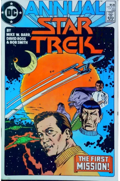STAR TREK ANNUAL (1985) #1 - DC Comics - lecubeacomics.com Couverture de STAR TREK ANNUAL (1985) #1 - par David Ross - lecubeacomics.com