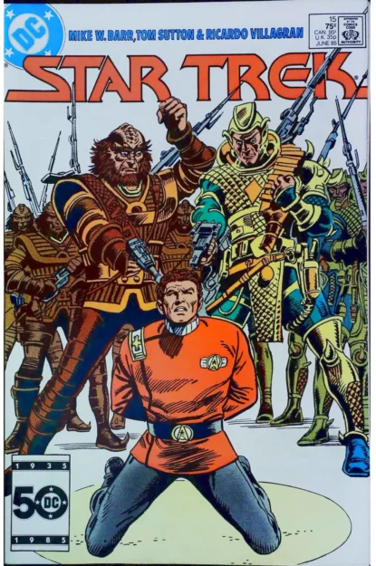 STAR TREK (1984) #15 - DC Comics - lecubeacomics.com Couverture de STAR TREK (1984) #15 - par Ricardo Villagran - lecubeacomics.com