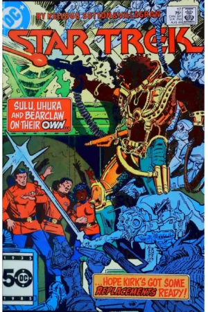 Couverture de STAR TREK (1984) #17 - par Klaus Janson - lecubeacomics.com