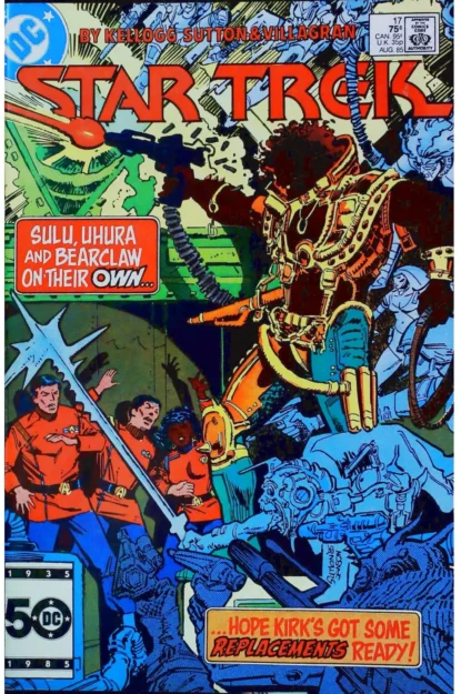 STAR TREK (1984) #17 - DC Comics - lecubeacomics.com Couverture de STAR TREK (1984) #17 - par Klaus Janson - lecubeacomics.com