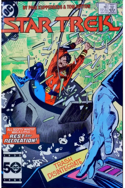 STAR TREK (1984) #18 - DC Comics - lecubeacomics.com Couverture de STAR TREK (1984) #18 - par Klaus Janson - lecubeacomics.com