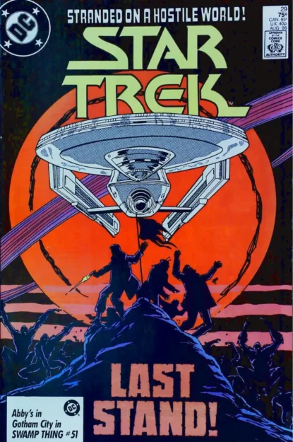 STAR TREK (1984) #29 - DC Comics - lecubeacomics.com Couverture de STAR TREK (1984) #29 - par Joe Brozowski - lecubeacomics.com