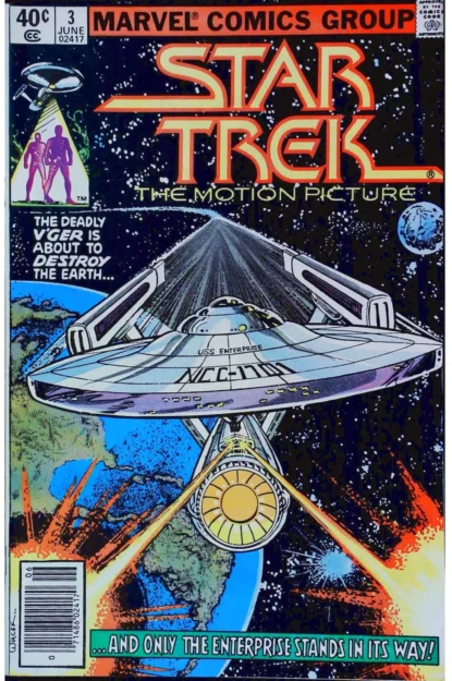 STAR TREK (1980) #3 - Marvel - lecubeacomics.com Couverture de STAR TREK (1980) #3 - par Bob Wiacek - lecubeacomics.com