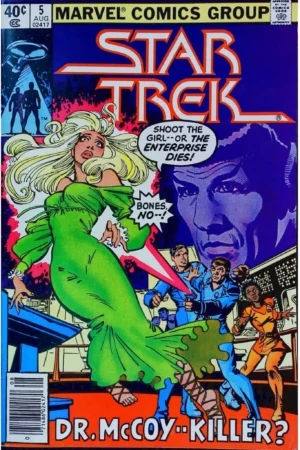 Couverture de STAR TREK (1980) #5 - par Frank Miller - lecubeacomics.com
