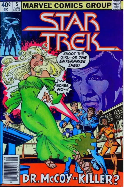 STAR TREK (1980) #5 - Marvel - lecubeacomics.com Couverture de STAR TREK (1980) #5 - par Frank Miller - lecubeacomics.com