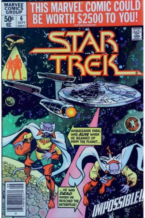 Couverture de STAR TREK (1980) #6 - par Dave Cockrum - lecubeacomics.com