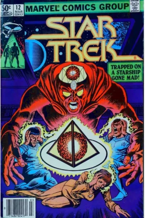 Couverture de STAR TREK (1980) #12 - par Joe Brozowski - lecubeacomics.com