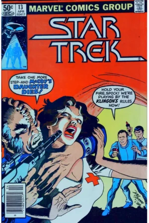 Couverture de STAR TREK (1980) #13 - par Irving Watanabe - lecubeacomics.com