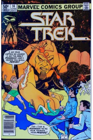 Couverture de STAR TREK (1980) #14 - par Ed Hannigan - lecubeacomics.com