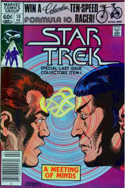 STAR TREK (1980) #18 - FINAL ISSUE - Marvel - lecubeacomics.com Couverture de STAR TREK (1980) #18 - FINAL ISSUE - par Joe Brozowski - lecubeacomics.com