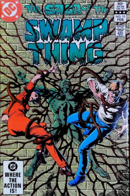 Couverture de SAGA OF SWAMP THING (1982) #10 - par Tom Yeates - lecubeacomics.com
