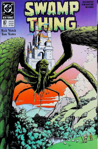 SWAMP THING (1986) #87 - DC Comics - lecubeacomics.com Couverture de SWAMP THING (1986) #87 - par Rick Veitch - lecubeacomics.com
