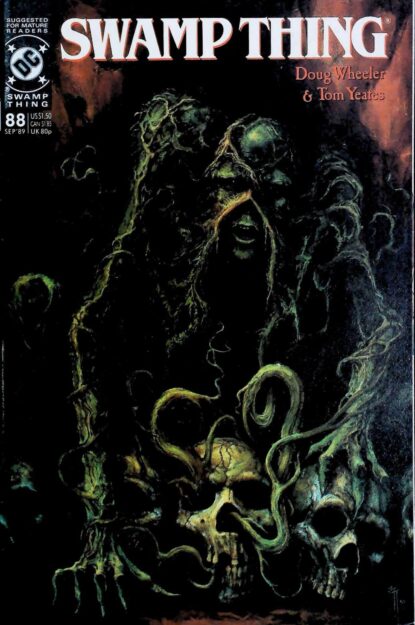 SWAMP THING (1986) #88 - DC Comics - lecubeacomics.com Couverture de SWAMP THING (1986) #88 - par John Totleben - lecubeacomics.com