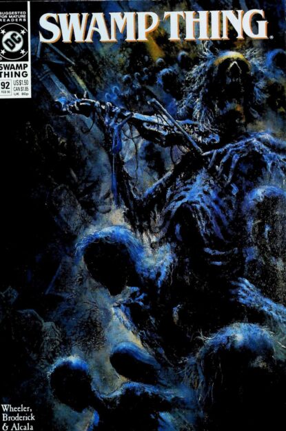 SWAMP THING (1986) #92 - DC Comics - lecubeacomics.com Couverture de SWAMP THING (1986) #92 - par John Totleben - lecubeacomics.com