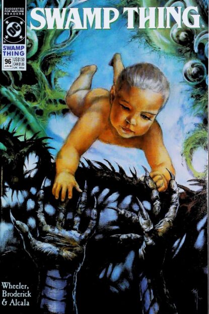 Couverture de SWAMP THING (1986) #96 - par John Totleben - lecubeacomics.com