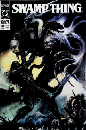 Couverture de SWAMP THING (1986) #98 - par John Totleben - lecubeacomics.com