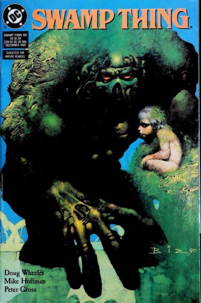 SWAMP THING (1986) #102 - DC Comics - lecubeacomics.com Couverture de SWAMP THING (1986) #102 - par Simon Bisley - lecubeacomics.com