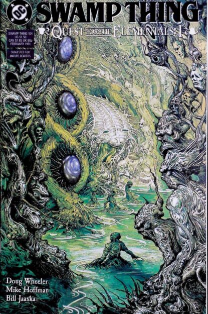 SWAMP THING (1986) #104 - DC Comics - lecubeacomics.com Couverture de SWAMP THING (1986) #104 - par Ian Miller - lecubeacomics.com