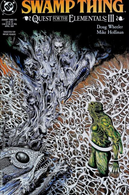 Couverture de SWAMP THING (1986) #106 - par Ian Miller - lecubeacomics.com