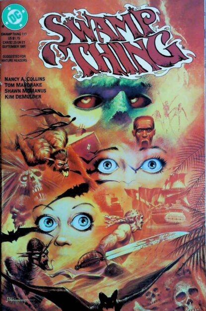 SWAMP THING (1986) #111 - DC Comics - lecubeacomics.com Couverture de SWAMP THING (1986) #111 - par John Higgins - lecubeacomics.com