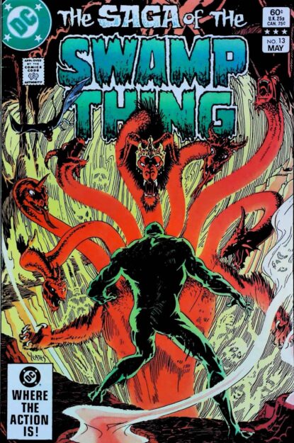 SAGA OF SWAMP THING (1982) #13 - DC Comics - lecubeacomics.com Couverture de SAGA OF SWAMP THING (1982) #13 - par Tom Yeates - lecubeacomics.com