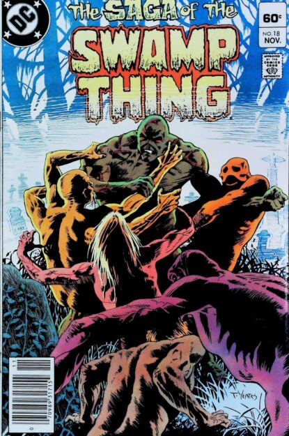 Couverture de SAGA OF SWAMP THING (1982) #18 - par Tom Yeates - lecubeacomics.com